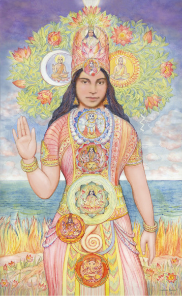 Shri-Virata-Devi-Graham-Brown-medium-watercolour